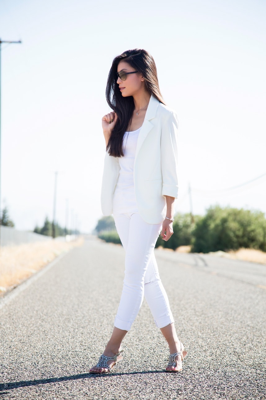 All White look for Labor Day weekend - Visit Stylishlyme.com for more outfit inspiration and style tips