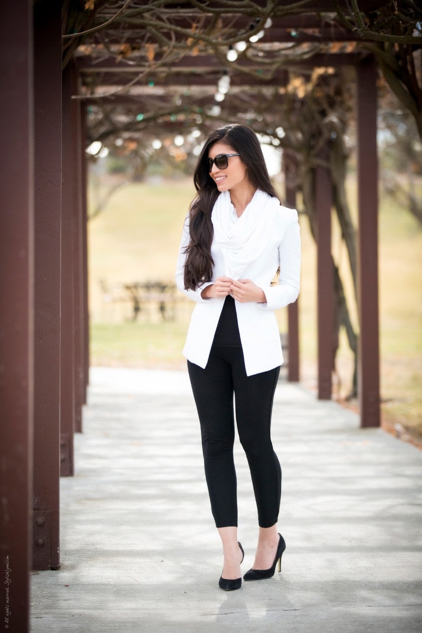 Black White Chic Outfit - Stylishlyme