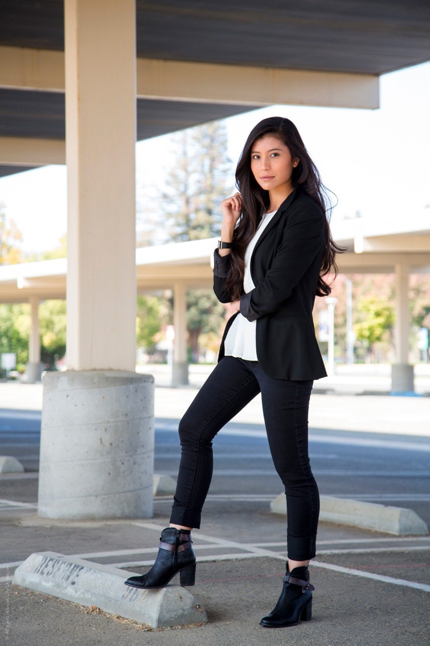 Black and White Outfit - Stylishlyme