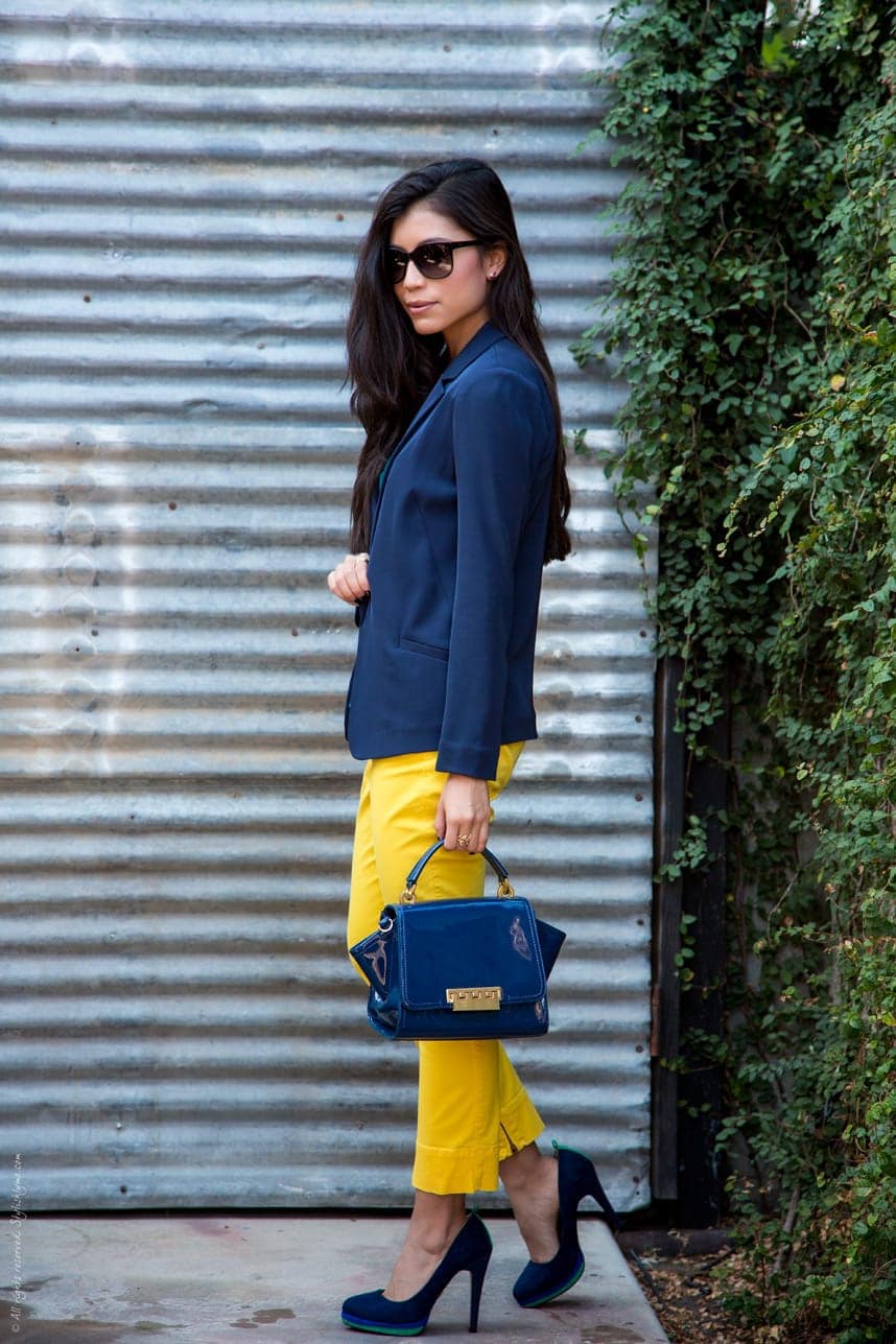 Blue and Yellow Summer Outfit - Visit Stylishlyme.com for more outfit photos and style tips