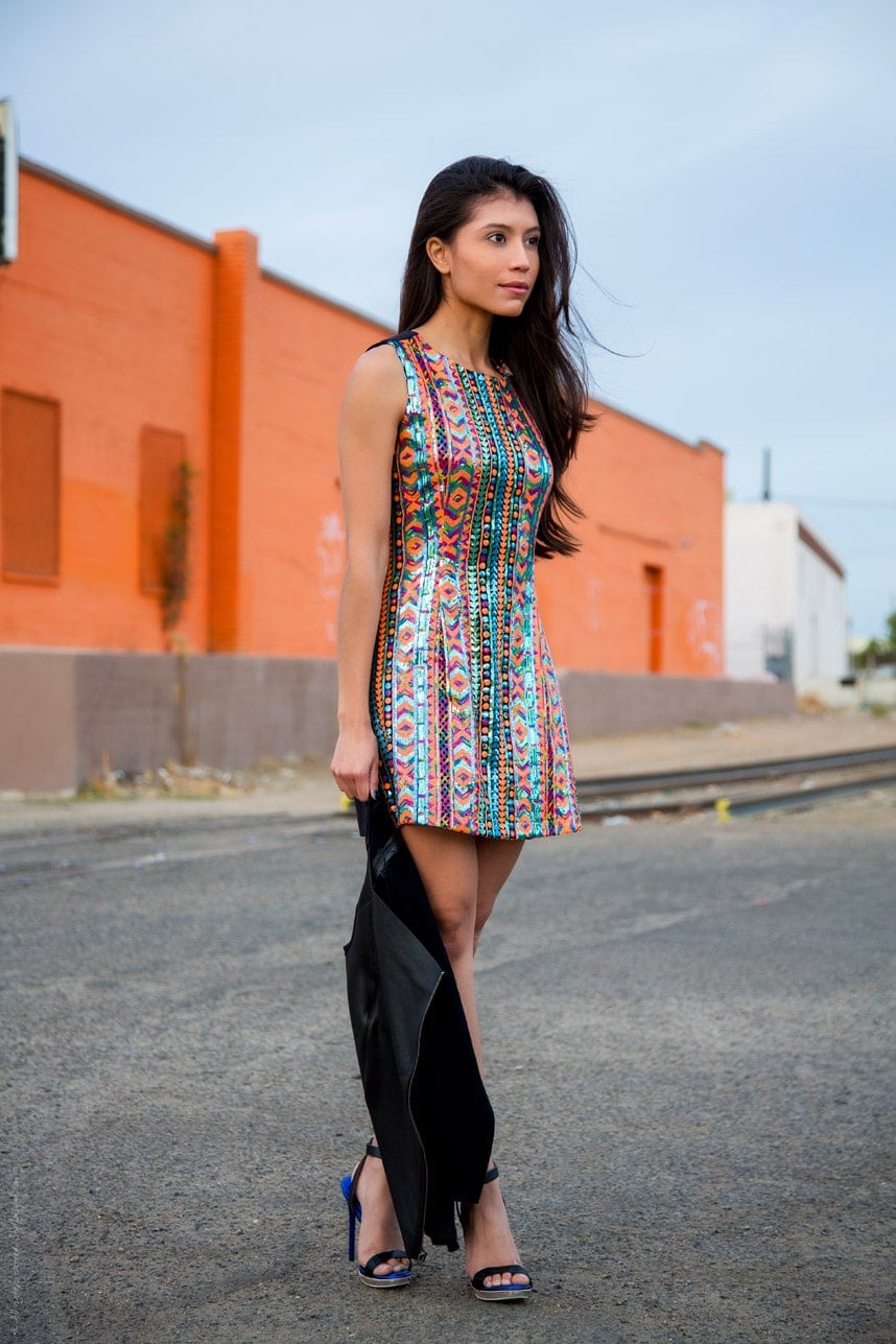 Bright Fully Sequined Dress - Stylishlyme