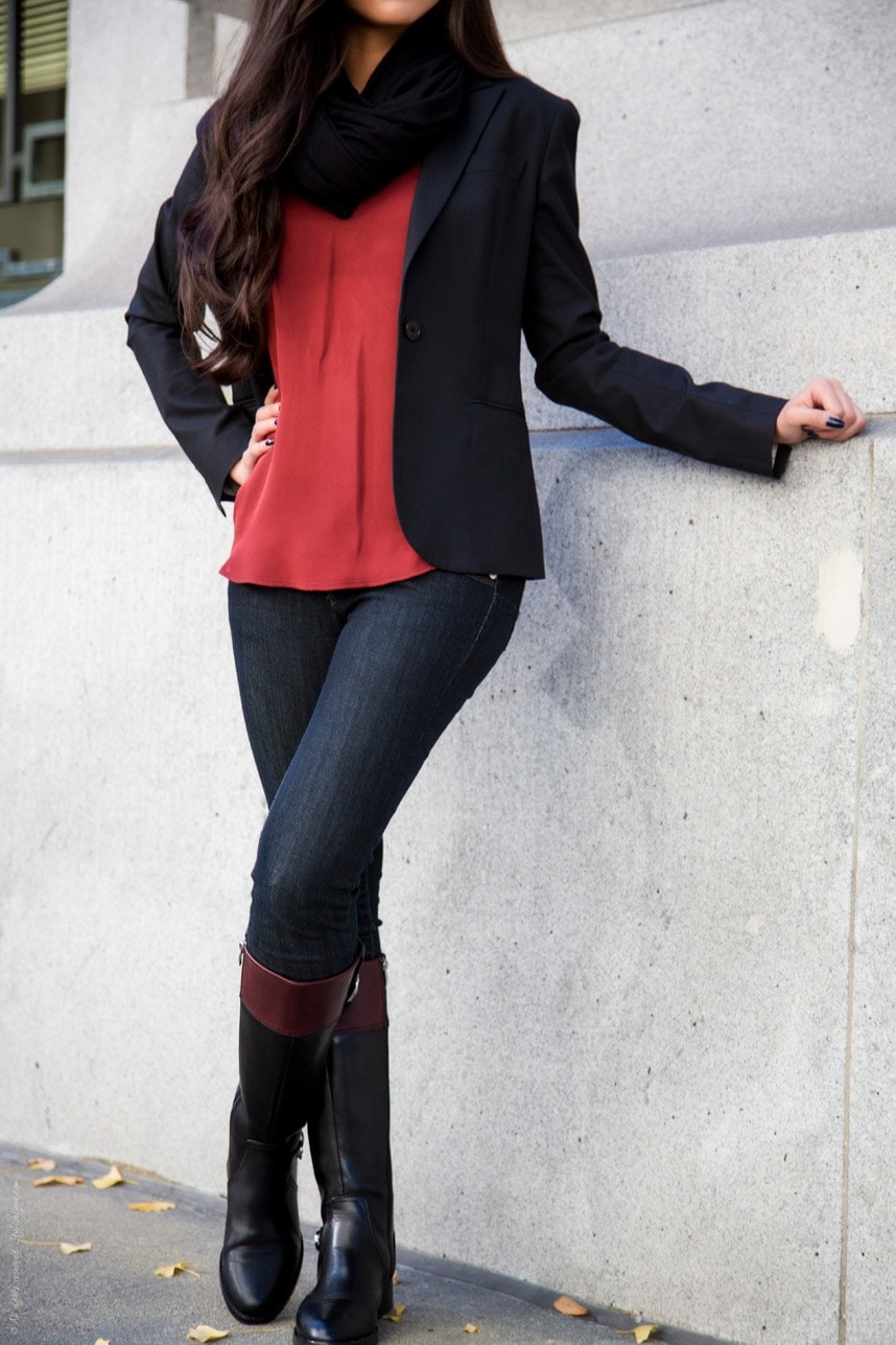 Casual Fall Boot Outfit - Stylishlyme