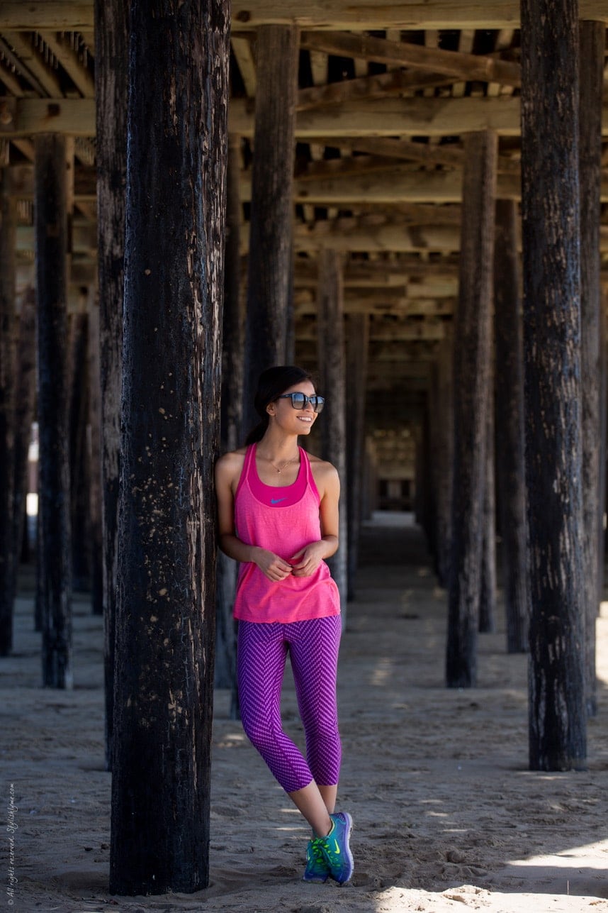 Colorful workout outfit - Visit Stylishlyme.com for more outfit inspiration and style tips