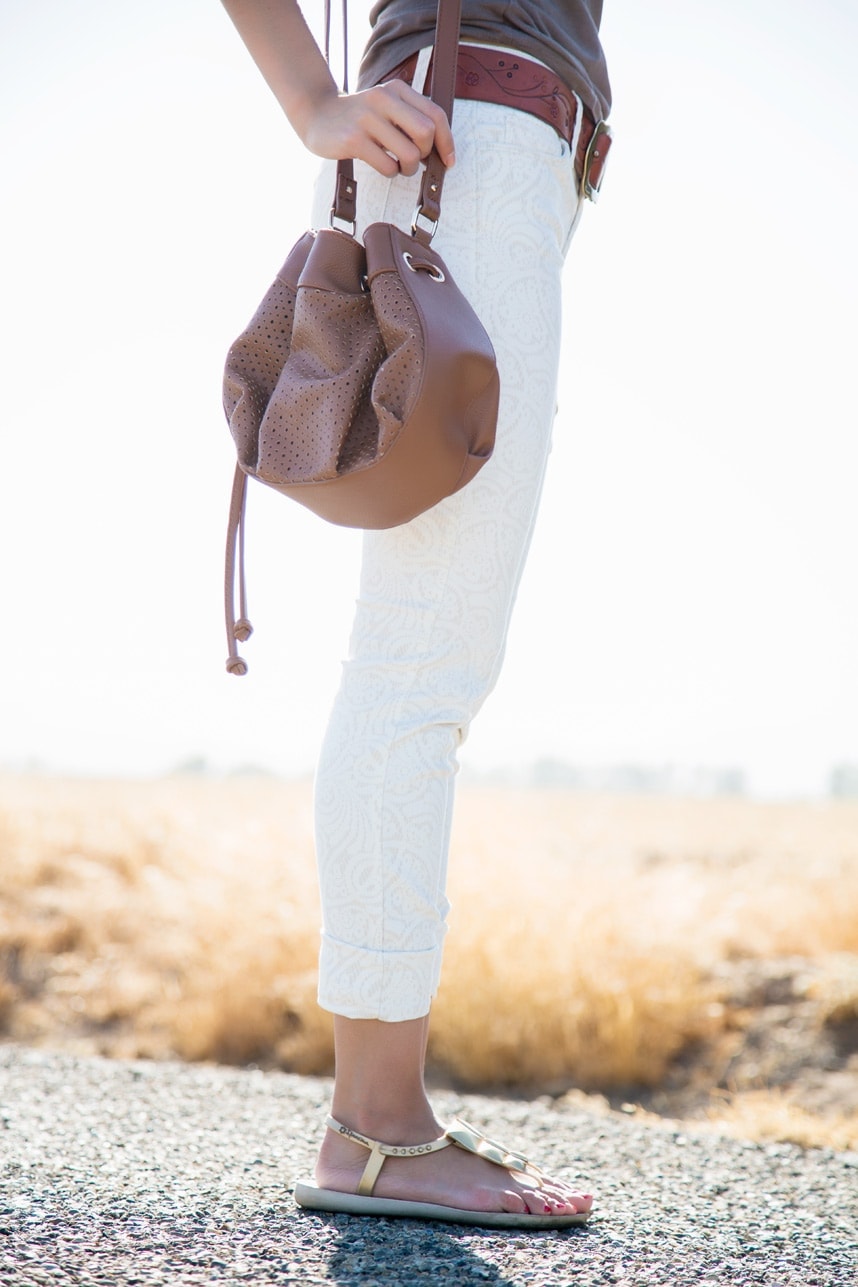 Cute Brown Pouch Handbag - Visit Stylishlyme.com for more outfit photos and style tips