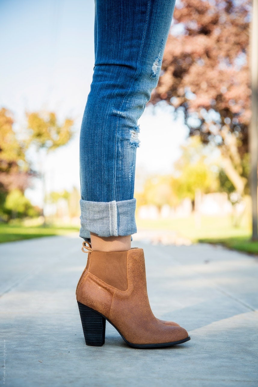 Fall Brown Heeled Booties