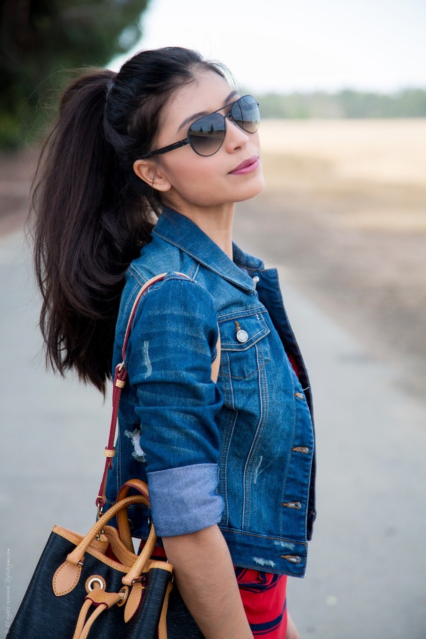 Fall Denim Jacket Outfit - Visit Stylishlyme.com for more outfit inspiration and style tips