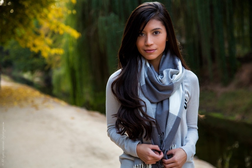 Gray Scarf Sweater - Stylishlyme