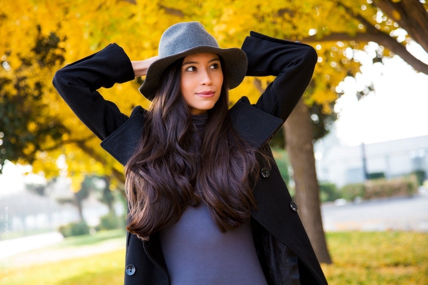 Gray Wool Hat - Fashion Blogger Stylishlyme