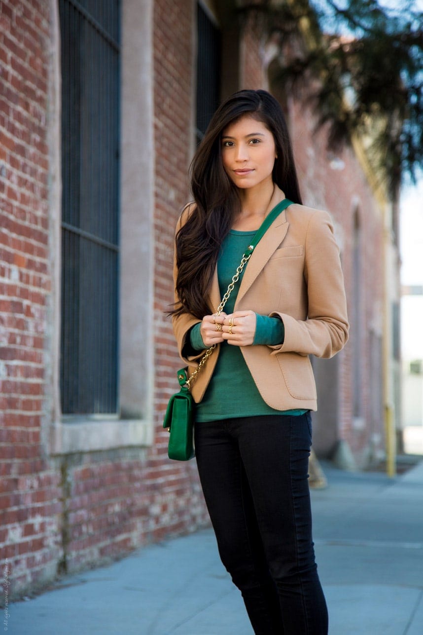 Green Khaki Fall Outfit - Stylishlyme