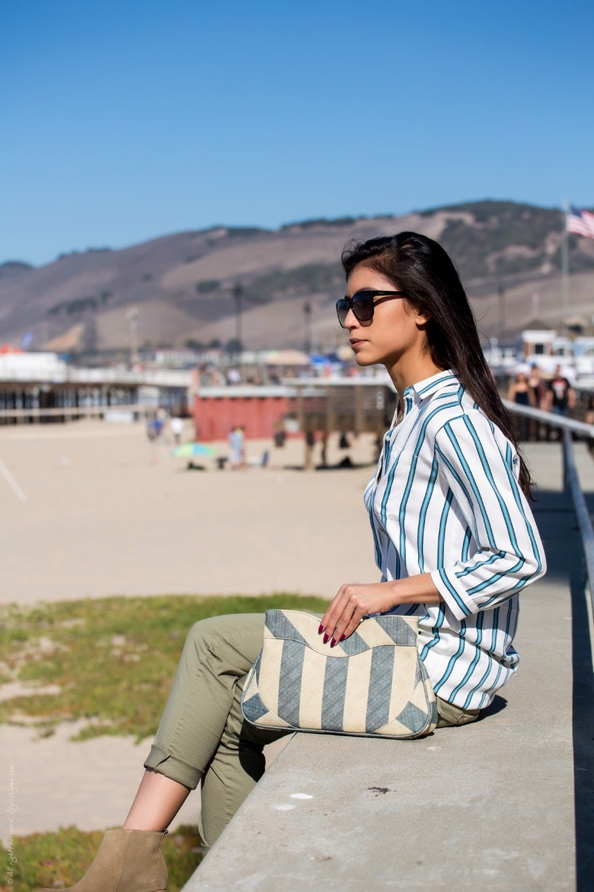 How to Wear a Striped Shirt - Visit Stylishlyme.com for more outfit inspiration and style tips