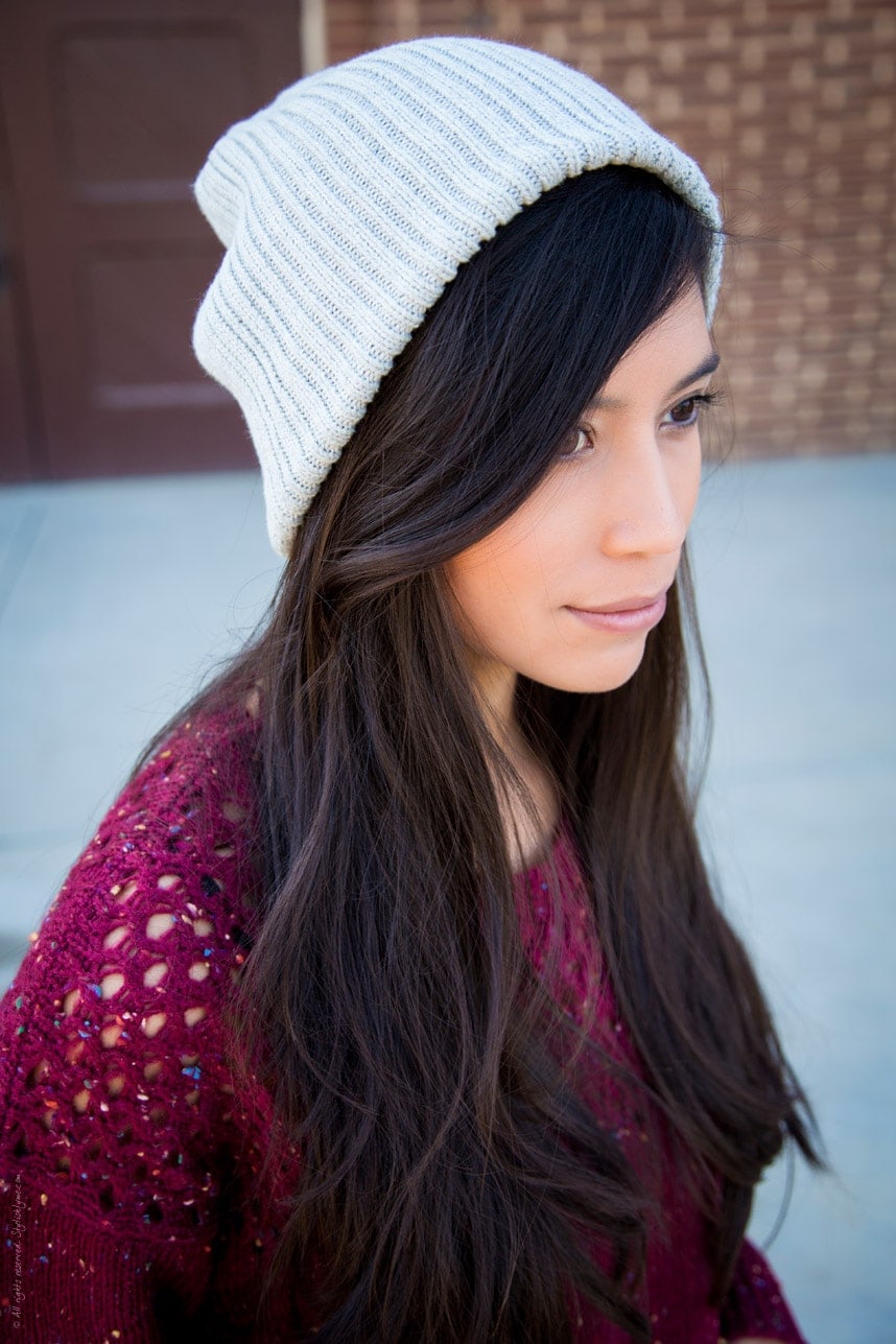 Large Gray Beanie - Stylishlyme