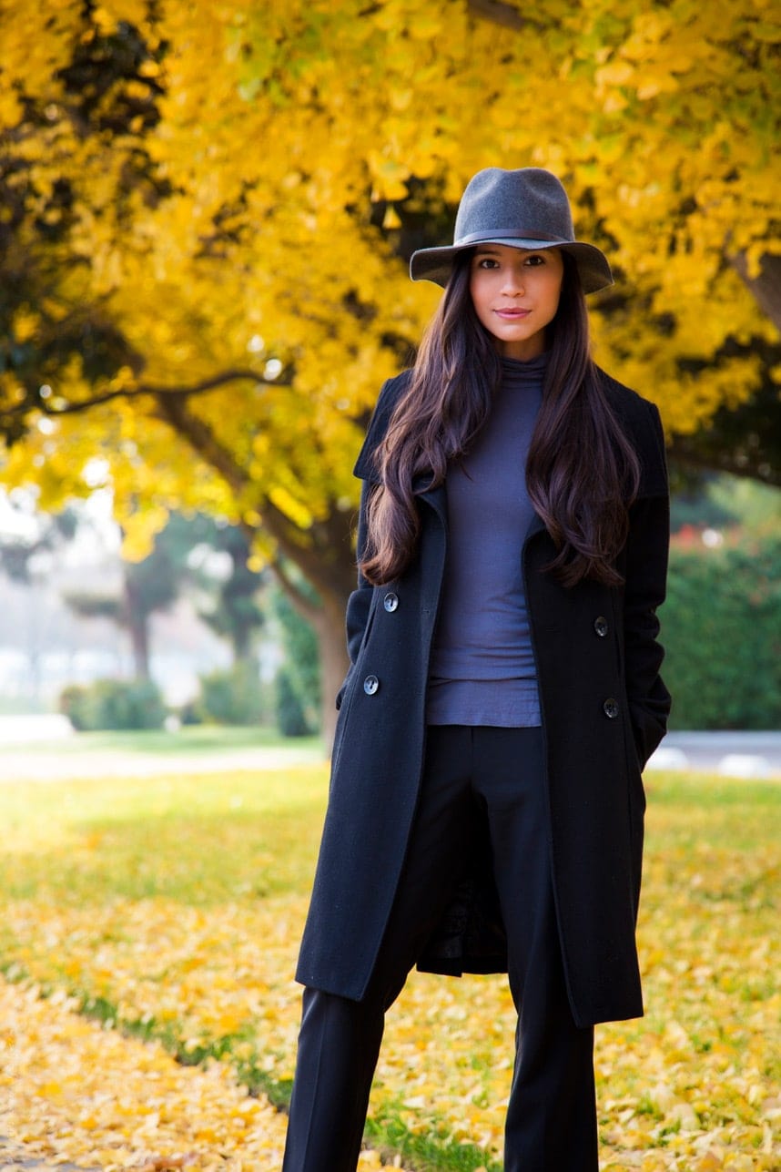 Long Black Wool Coat - Stylishlyme