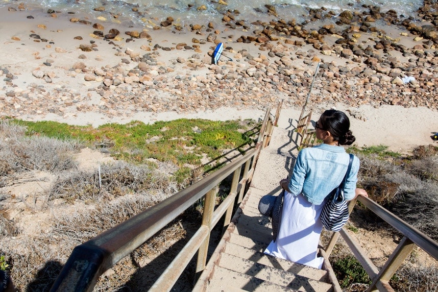 Malibu stairway to local beach - stylishlyme.com