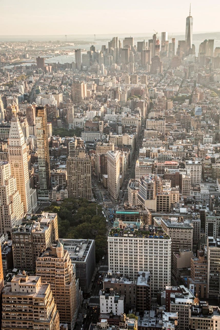 New York City View from Empire State Observatory - Visit Stylishlyme.com to read some style tips on what to wear to New York in the Fall