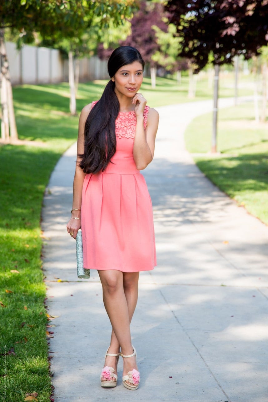 Pastel Pink Dress Spring Outfit - Stylishlyme.com