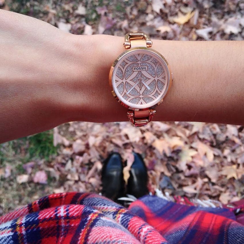 Rose Gold Fossil Watch - Stylishlyme