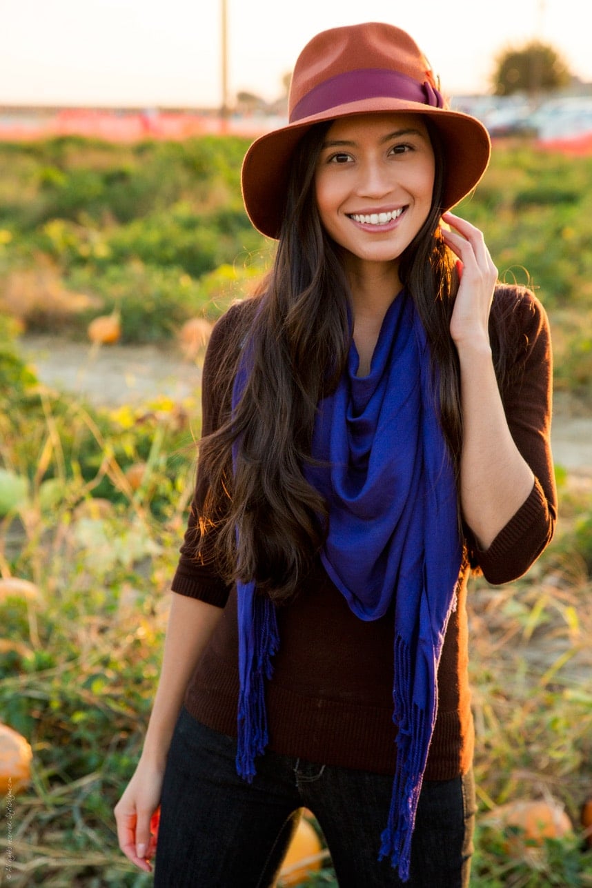 Royal Purple Scarf Fall - Stylishlyme