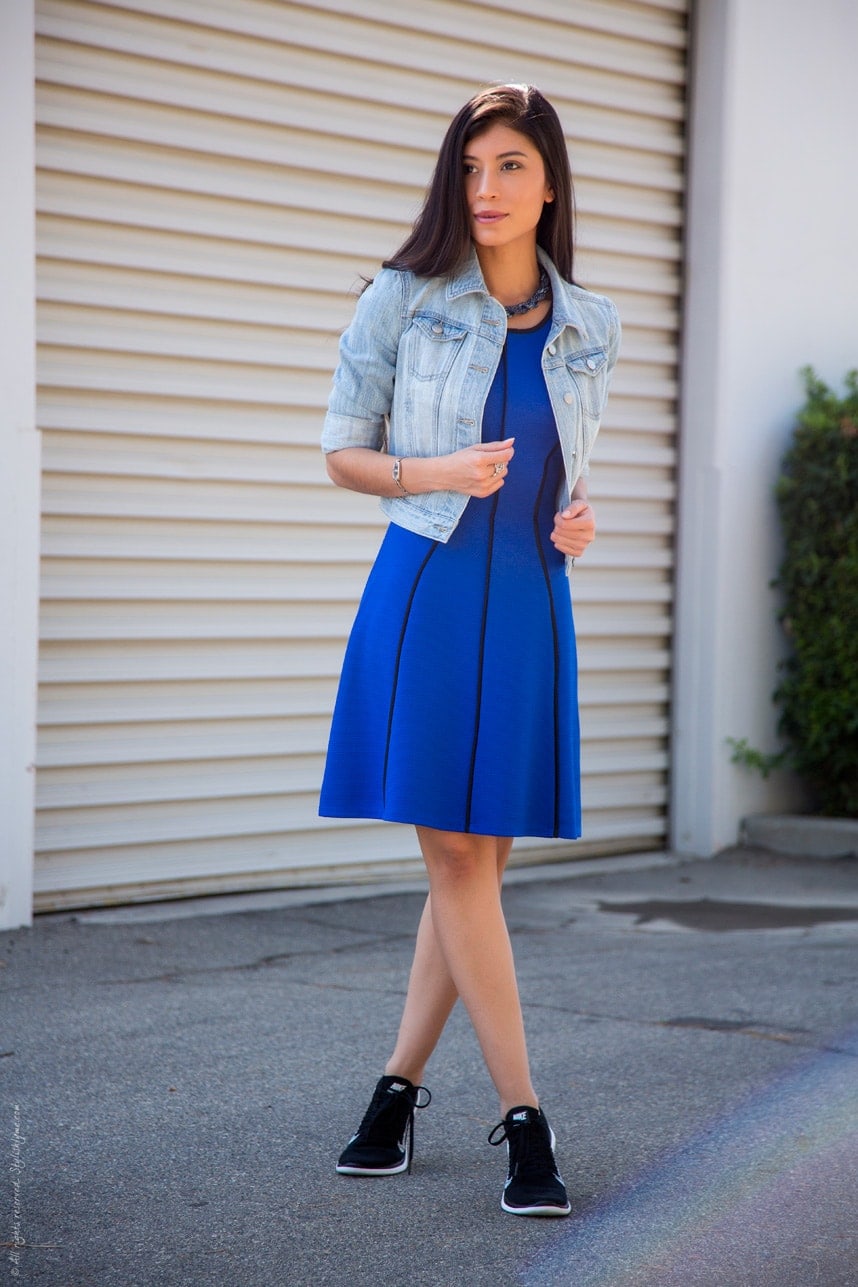 Summer Dress with Sneaker Outfit - Stylishlyme.com