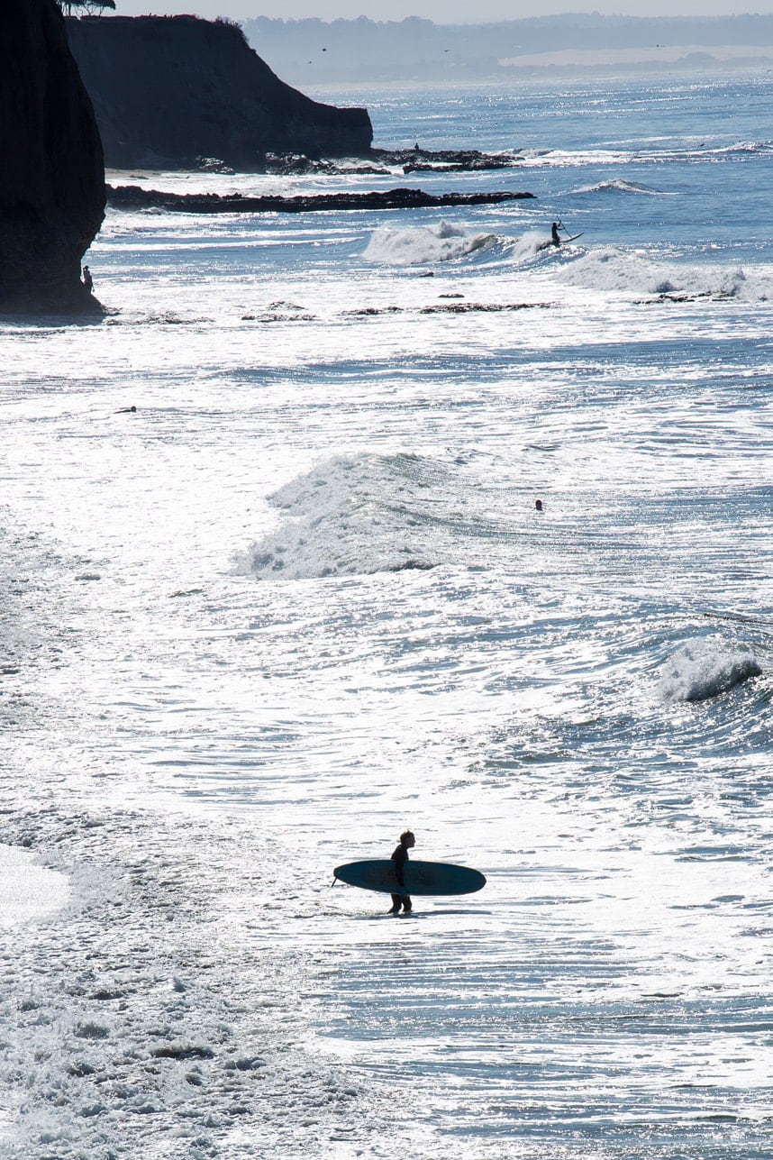 Surfer in Pismo Beach CA - White water - Visit Stylishlyme.com for more outfit inspiration and style tips