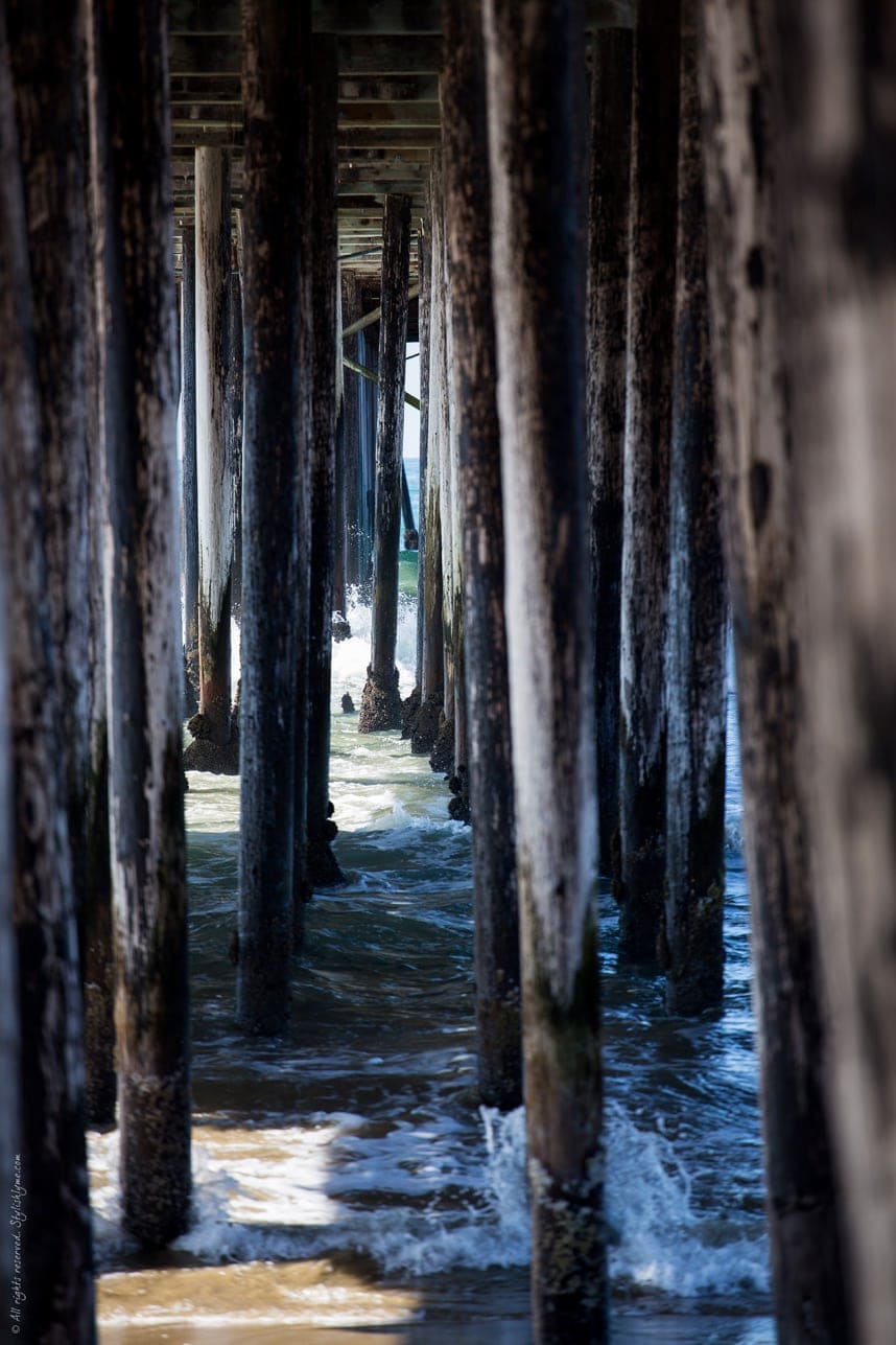 Under the Pismo Beach Pier - Visit Stylishlyme.com for more outfit inspiration and style tips