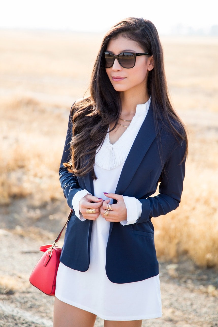 White Shirtdress Summer Outfit  - Visit Stylishlyme.com for more outfit photos and style tips