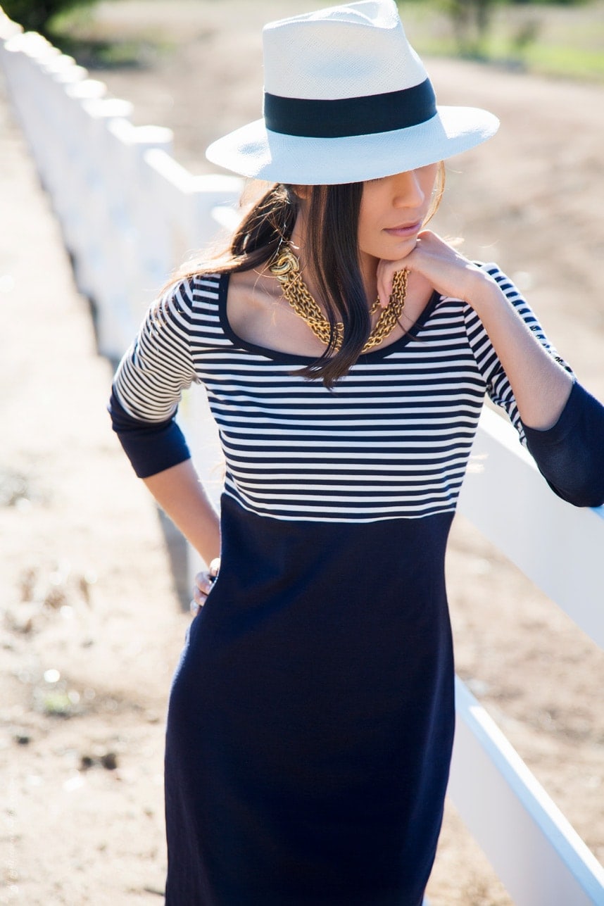 Women's Panama Hat Spring Outfit - Stylishlyme.com