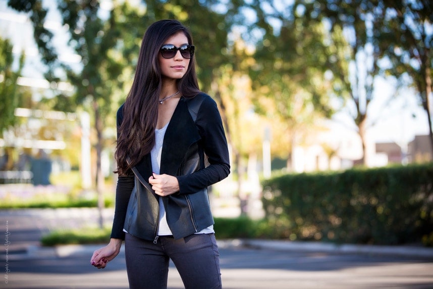 biker chic outfit - Stylishlyme