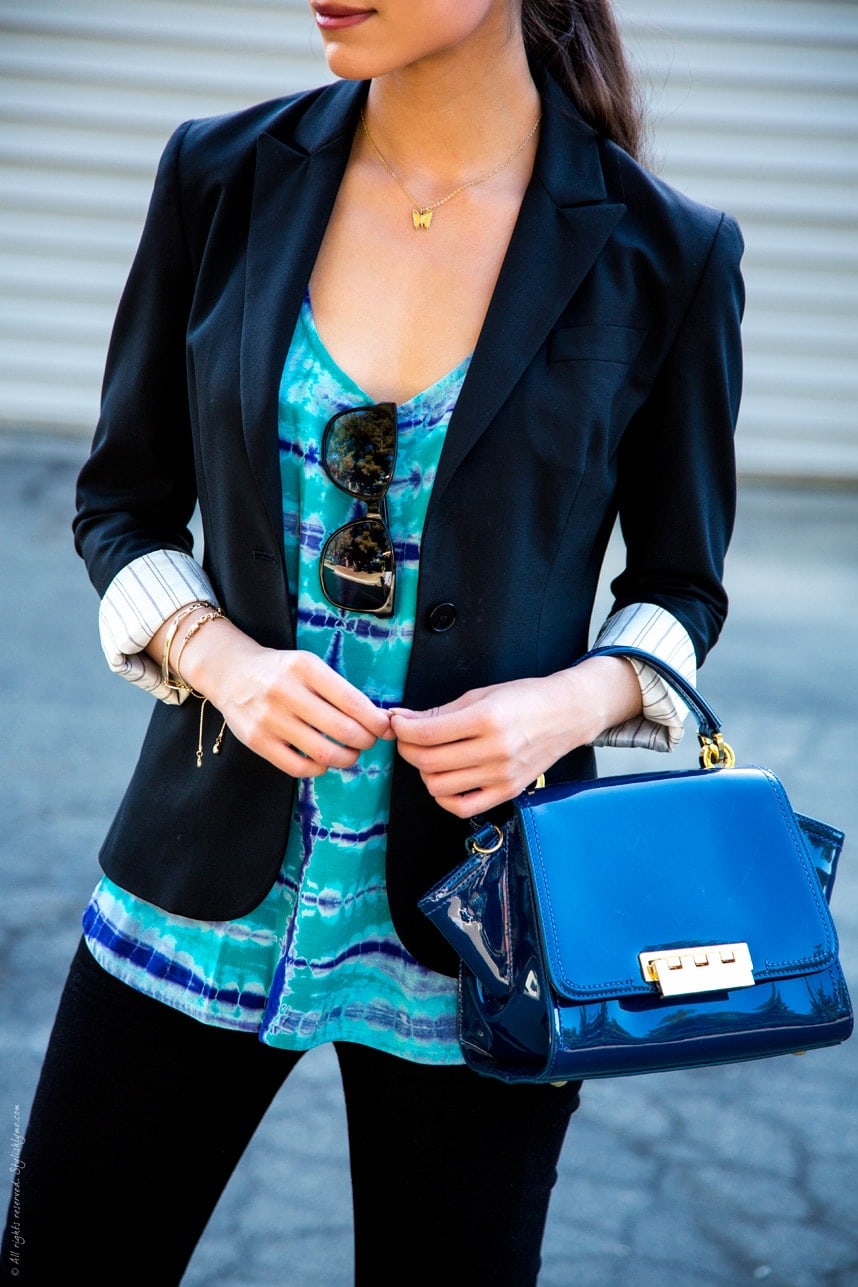 black and blue outfit - Visit Stylishlyme.com for more outfit inspiration and style tips