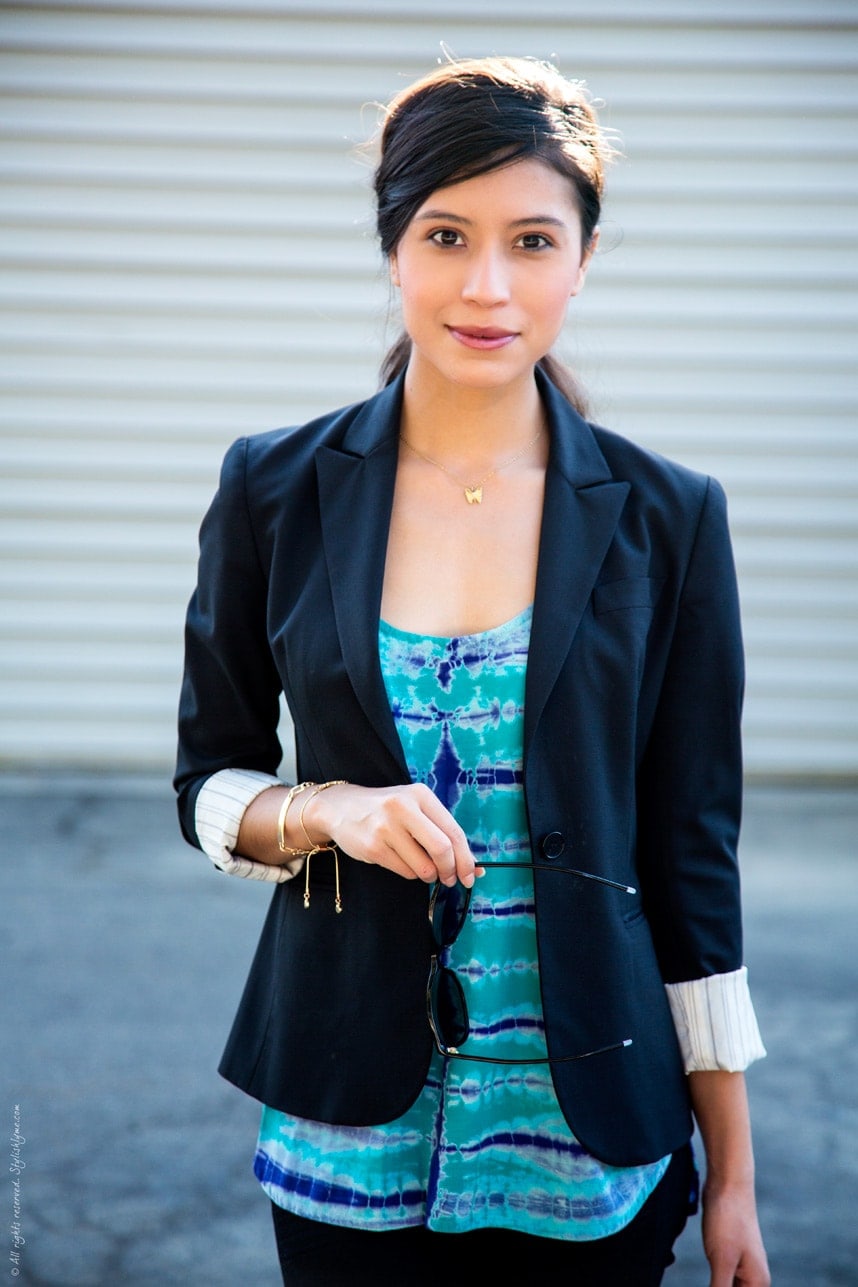 black and blue outfit for the office - Visit Stylishlyme.com for more outfit inspiration and style tips