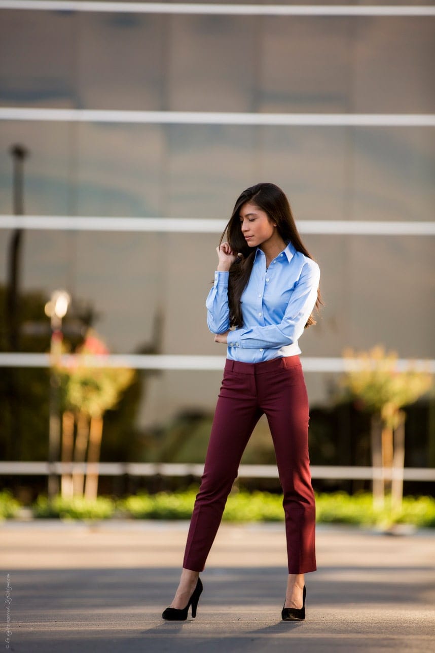 Button-down Blue Shirt - Stylishlyme