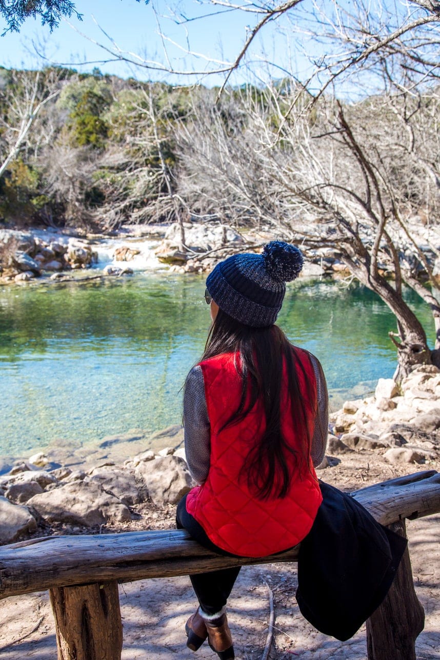 cute outfit to wear hiking in the winter