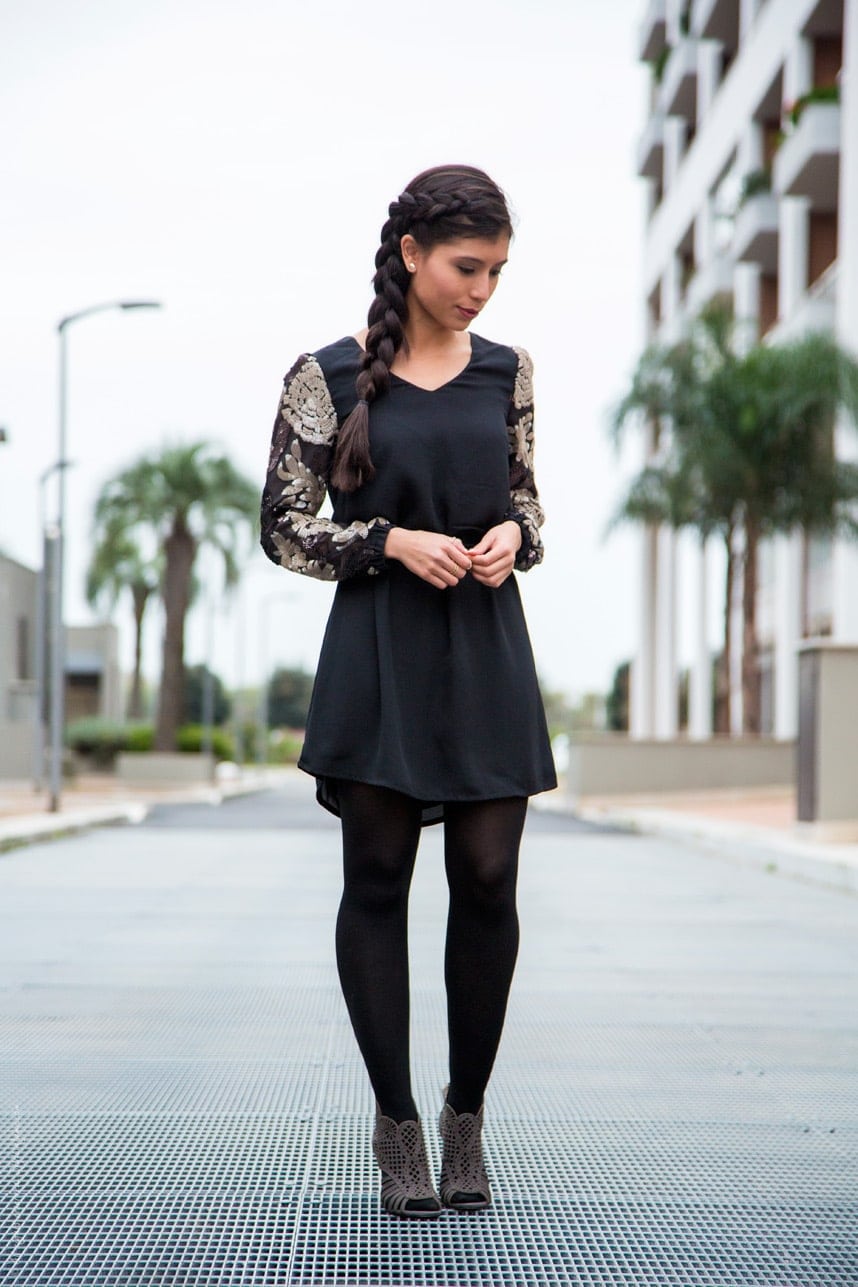 embellished tunic dress - stylishlyme.com