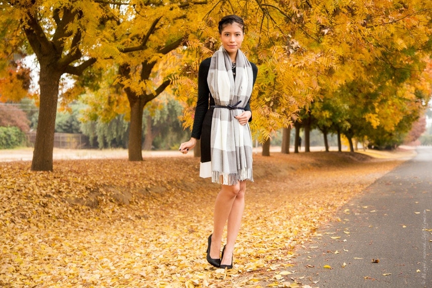 fall outfit black white - Stylishlyme