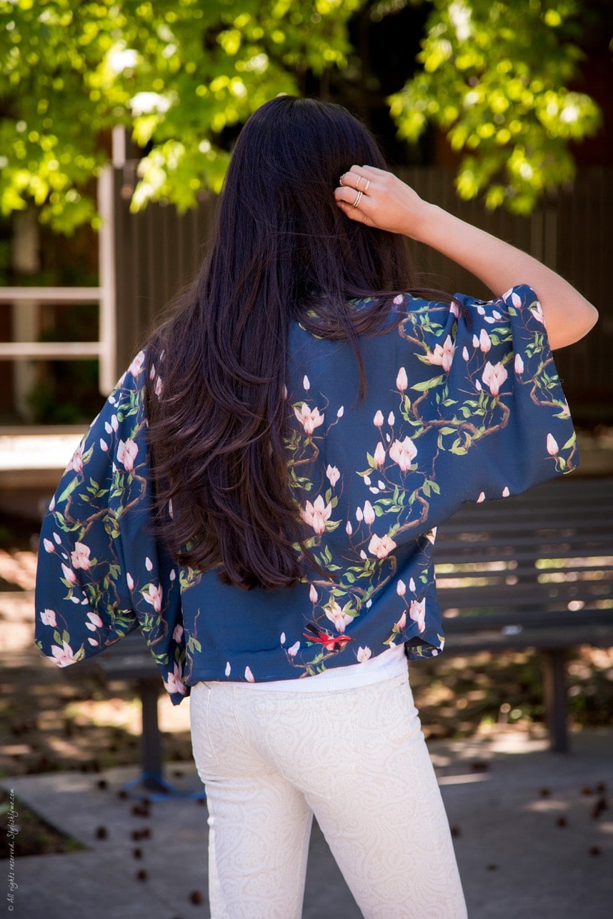 floral printed bolero - Stylishlyme.com