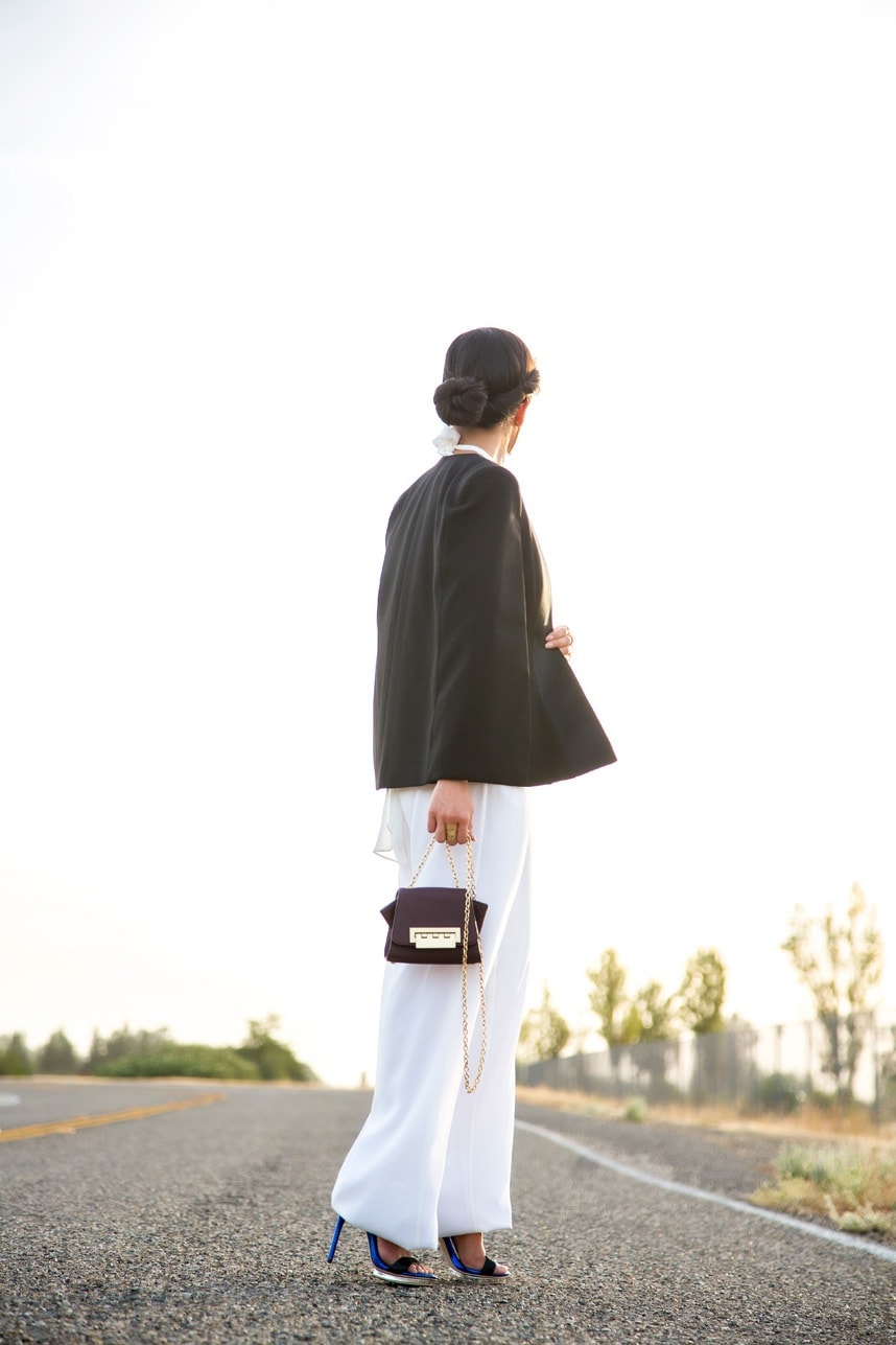 black and white jumpsuit outfit