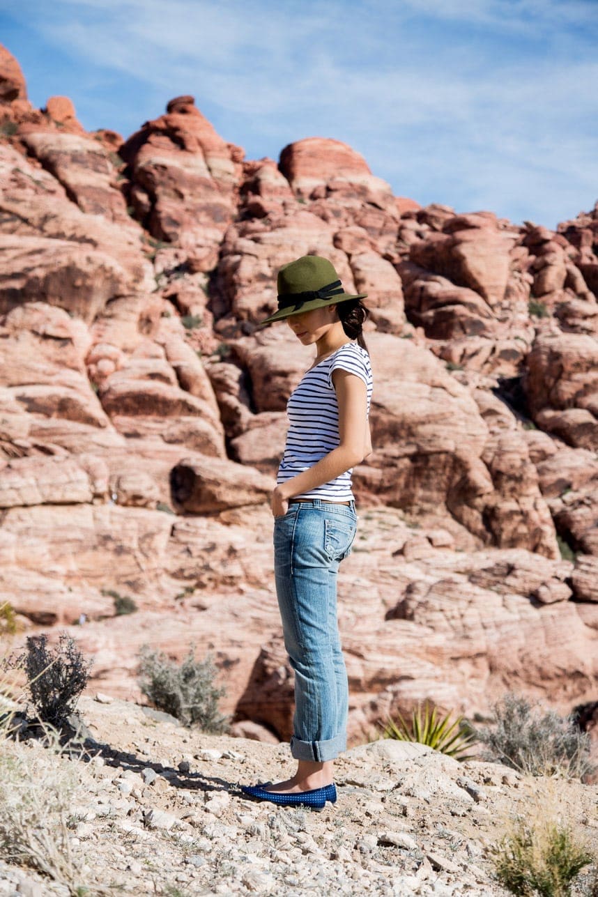 stripped shirt spring outfit - Stylishlyme