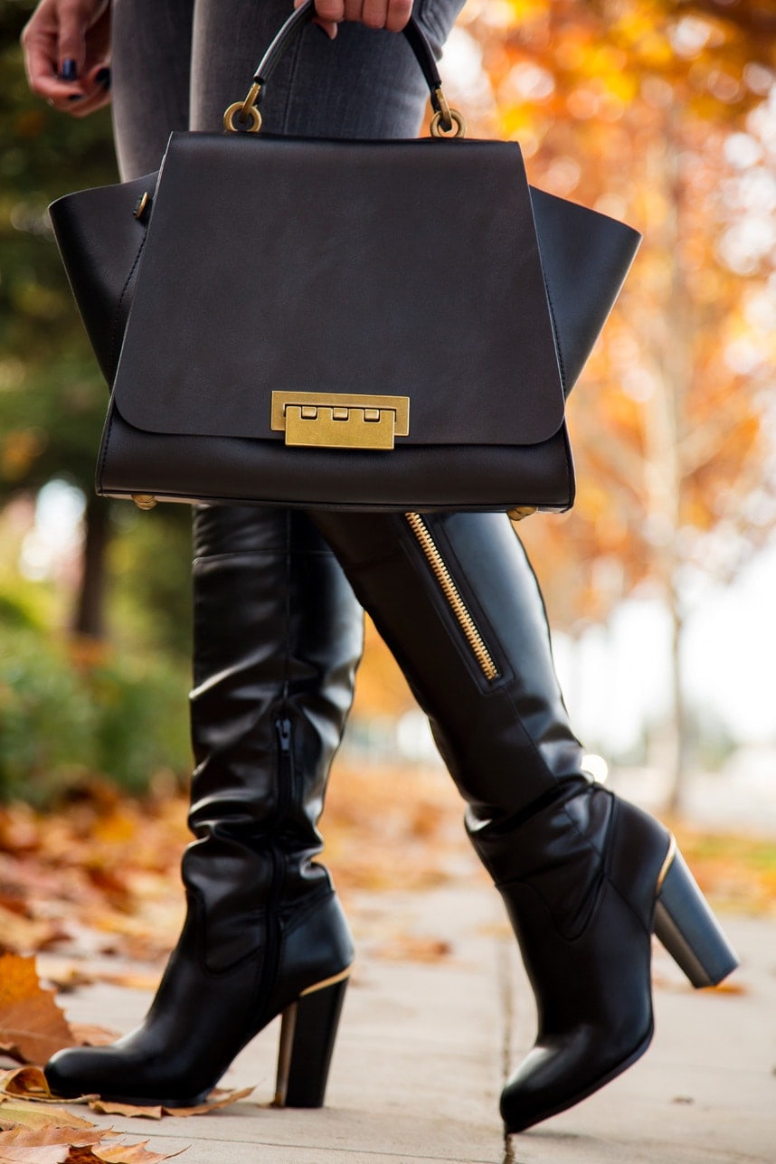 Zac Posen Black Satchel